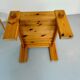 Vintage brutalist coffee table Swedish pine design Yngve Ekström Swedese