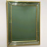 Large Deknudt gilt and bevelled mirror, Belgium, 1980s