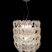 Murano glass chandelier by Angelo Mangiarotti Vistosi production