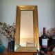 Brutalist brass mirror by Jean Goardere, France, 1970s