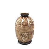 Louis Auguste Dage, Art Deco unique ceramic vase, France 1930