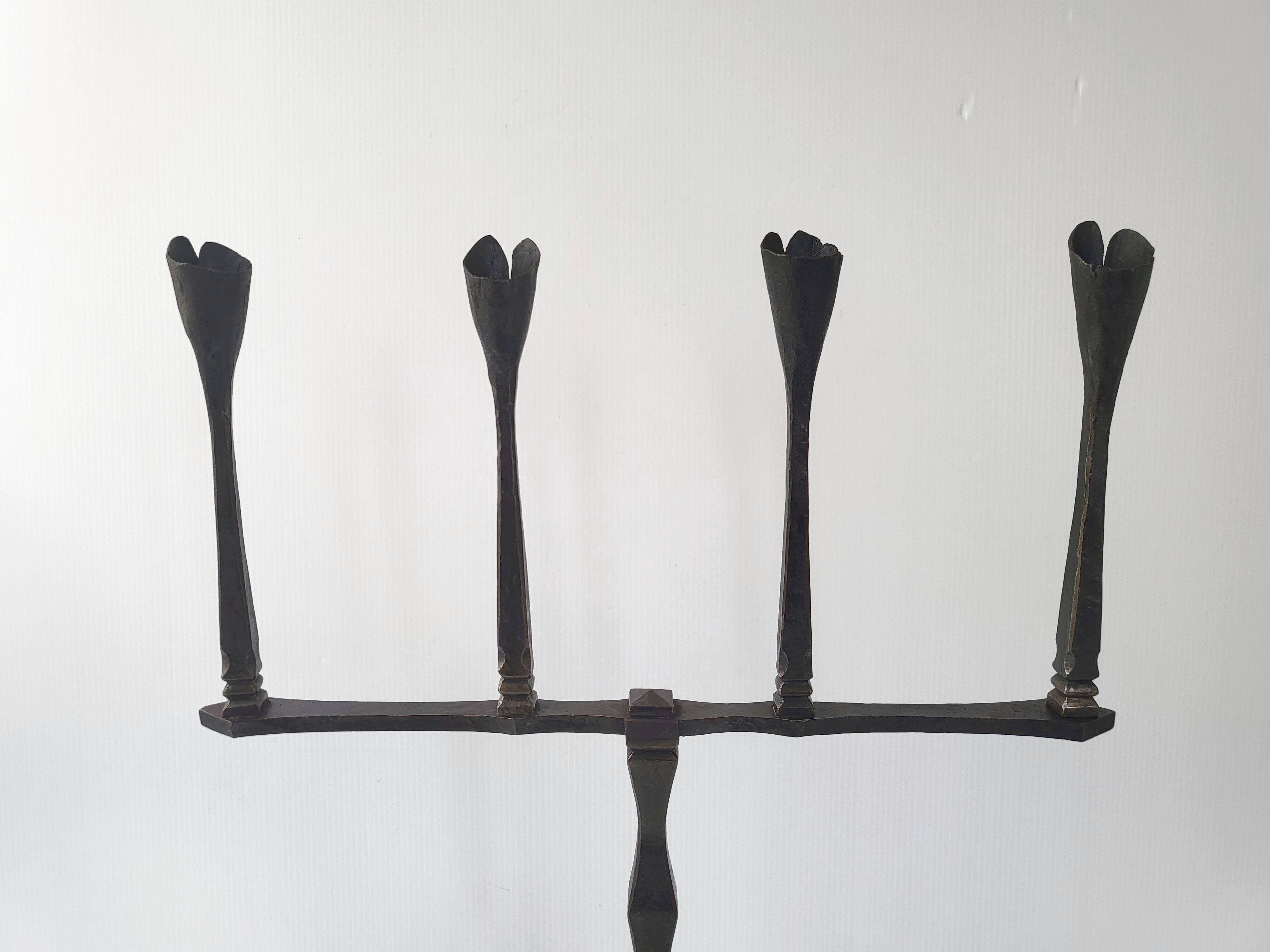 Vintage brutalist candlestick 1970