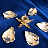 Flower candle holder with 5 ashtrays