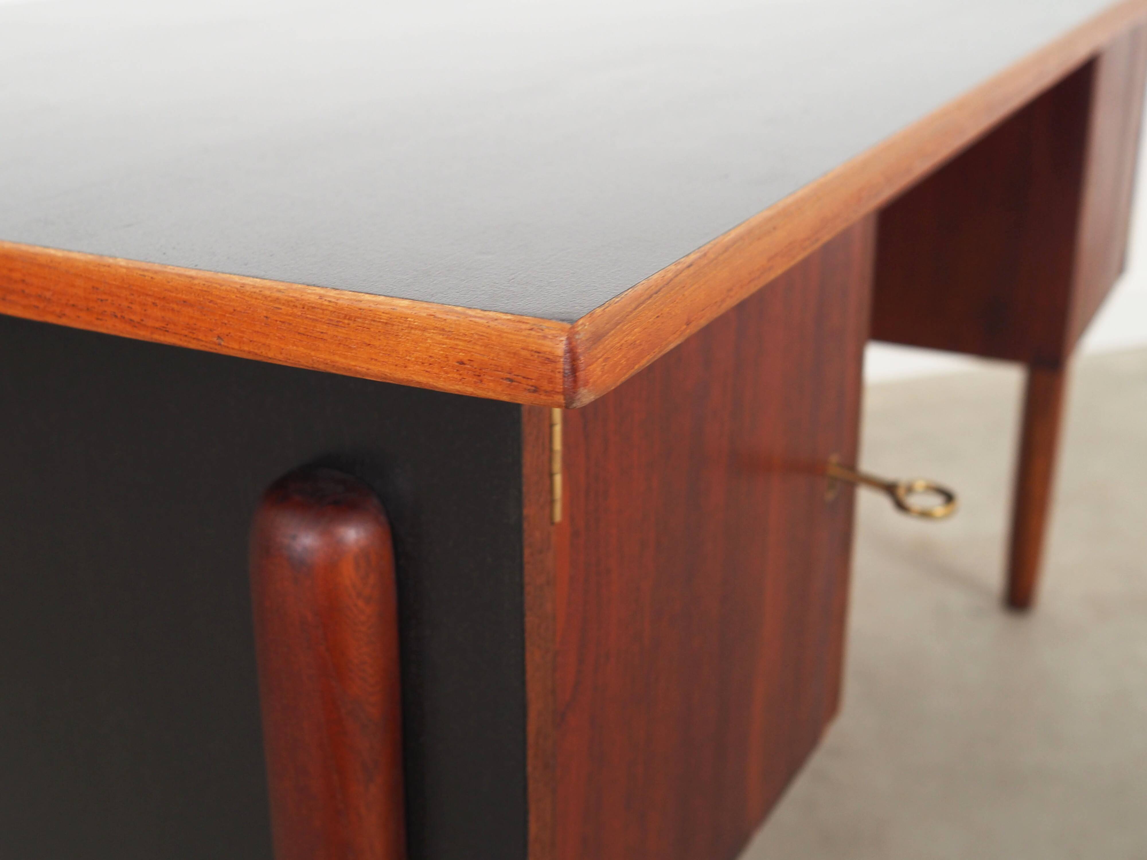 Teak desk, Danish design, 1960s, production: Denmark