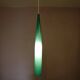 Alessandro Pianon hanging lamp in teal glass for Vistosi, Italy 1960