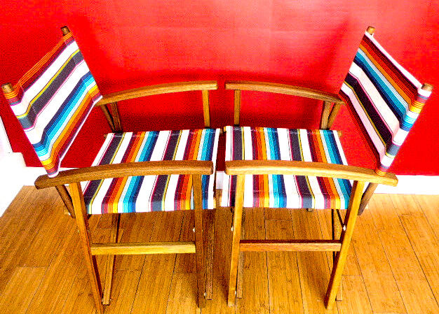 Pair of director's chairs