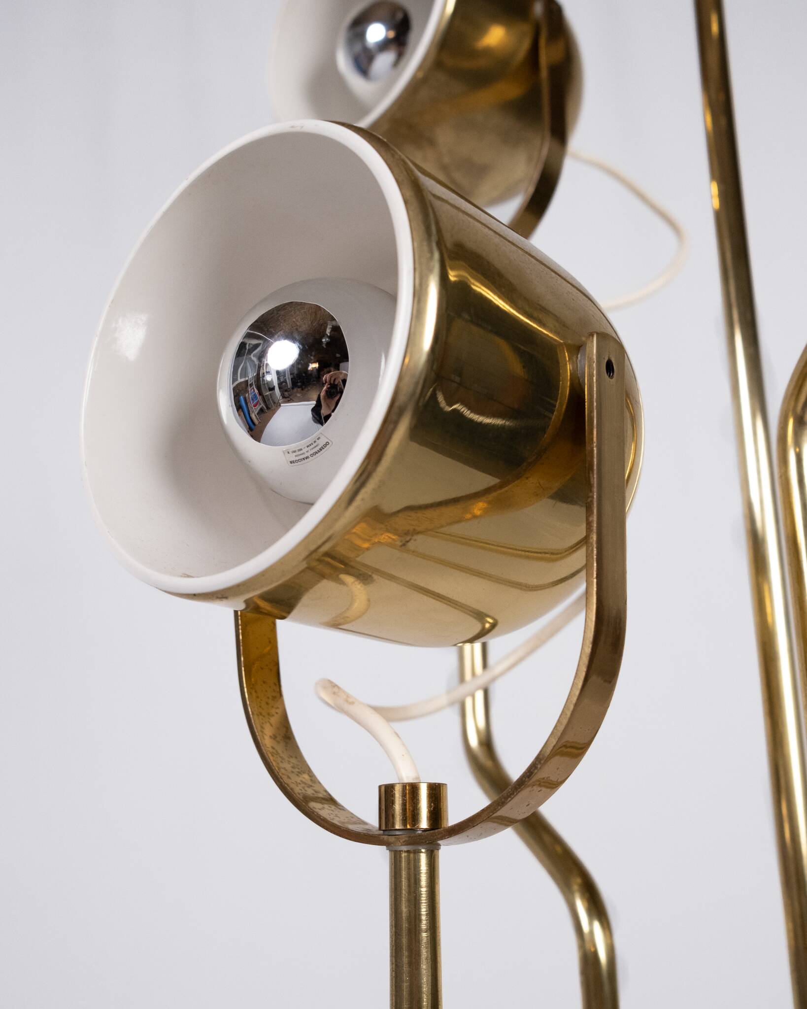 Lampadaire en laiton par Goffredo Reggiani, Italie, 1970