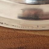 Christofle - Oval serving platter model Crossed Ribbons in silver-plated metal