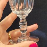 Lot 6 anciens verres a vin porto cristal, Baccarat Modèle Clermont Côtes Plates