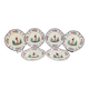 Six earthenware plates signed HB Quimper