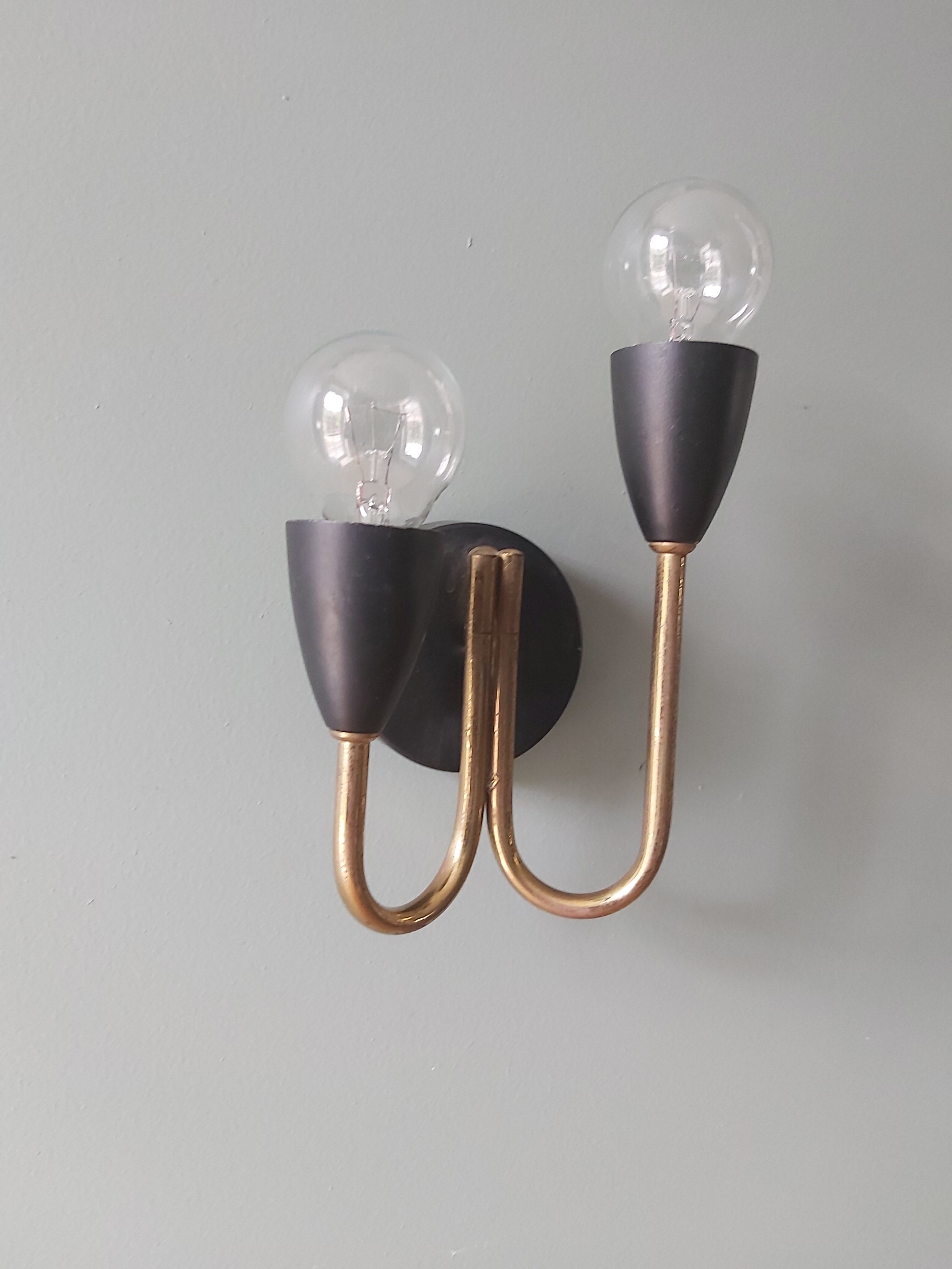 Vintage wall lamp, Italian design, 50s