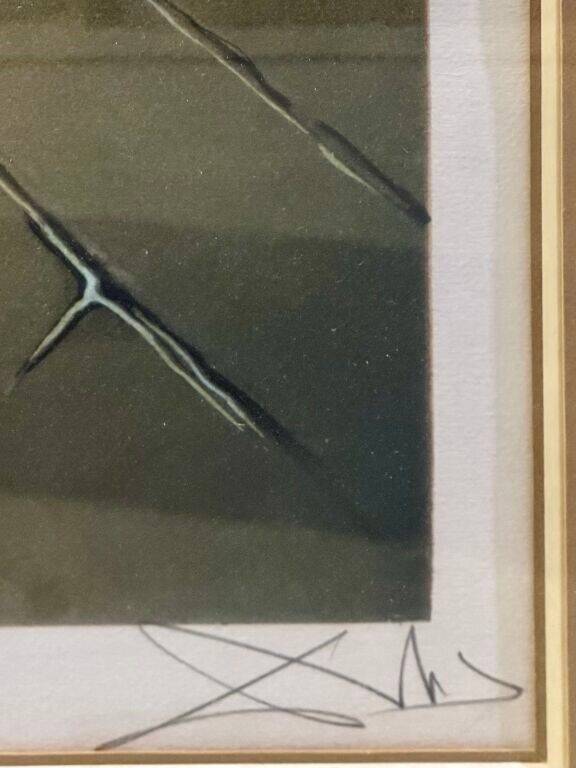 Lithograph by Salvador Dalli - after surrealist composition - signed proof d
