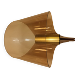vintage smoked plexiglass wall light