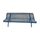 Former garden bench in perforated sheet metal