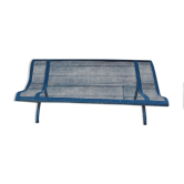Former garden bench in perforated sheet metal