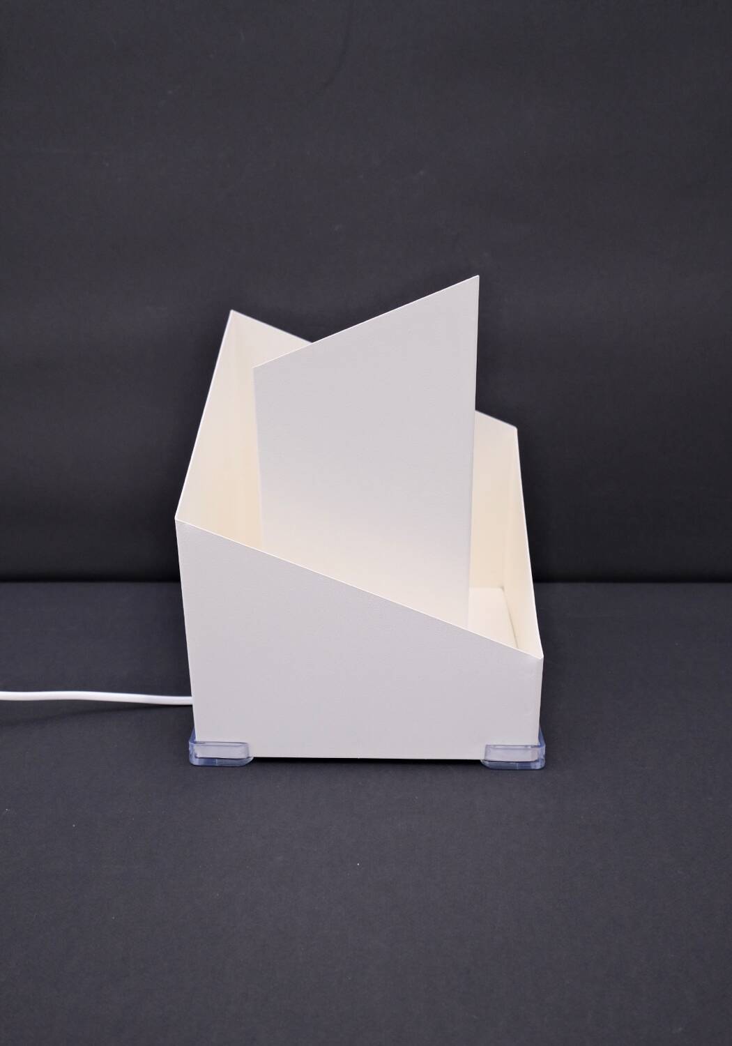 Modernist metal lamp by SCE, France 1950