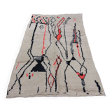 Handmade moroccan berber rug 232 x 145 cm