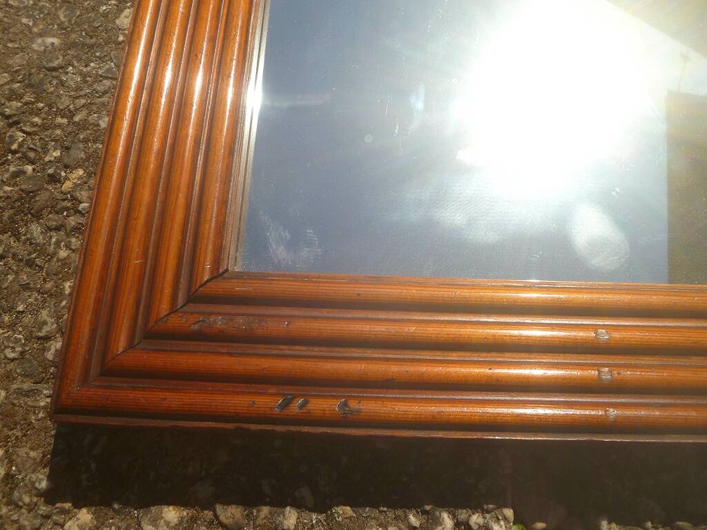 Miroir, cadre en bois vintage