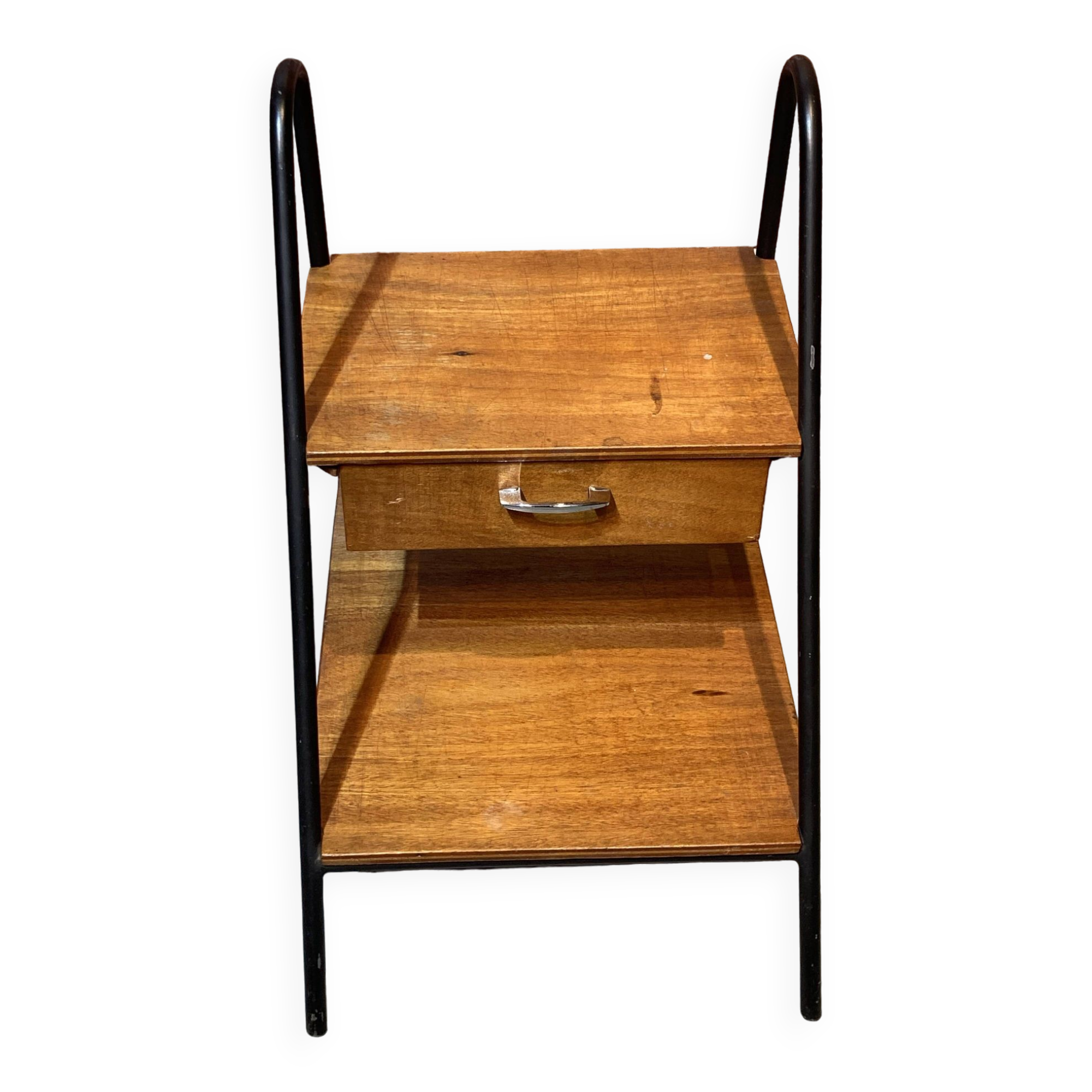 Bedside table with one drawer and two shelves