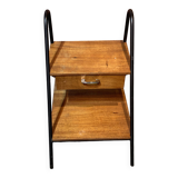 Bedside table with one drawer and two shelves