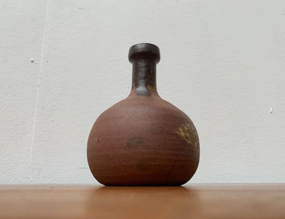 Mid-century German studio pottery vase by Melitta Teubner, 1960s.