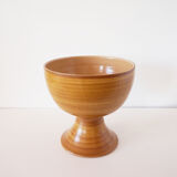 Ceramic cup imitation wood 1970