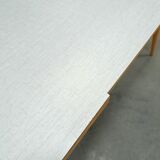 Coffee table vintage with white grey formica top