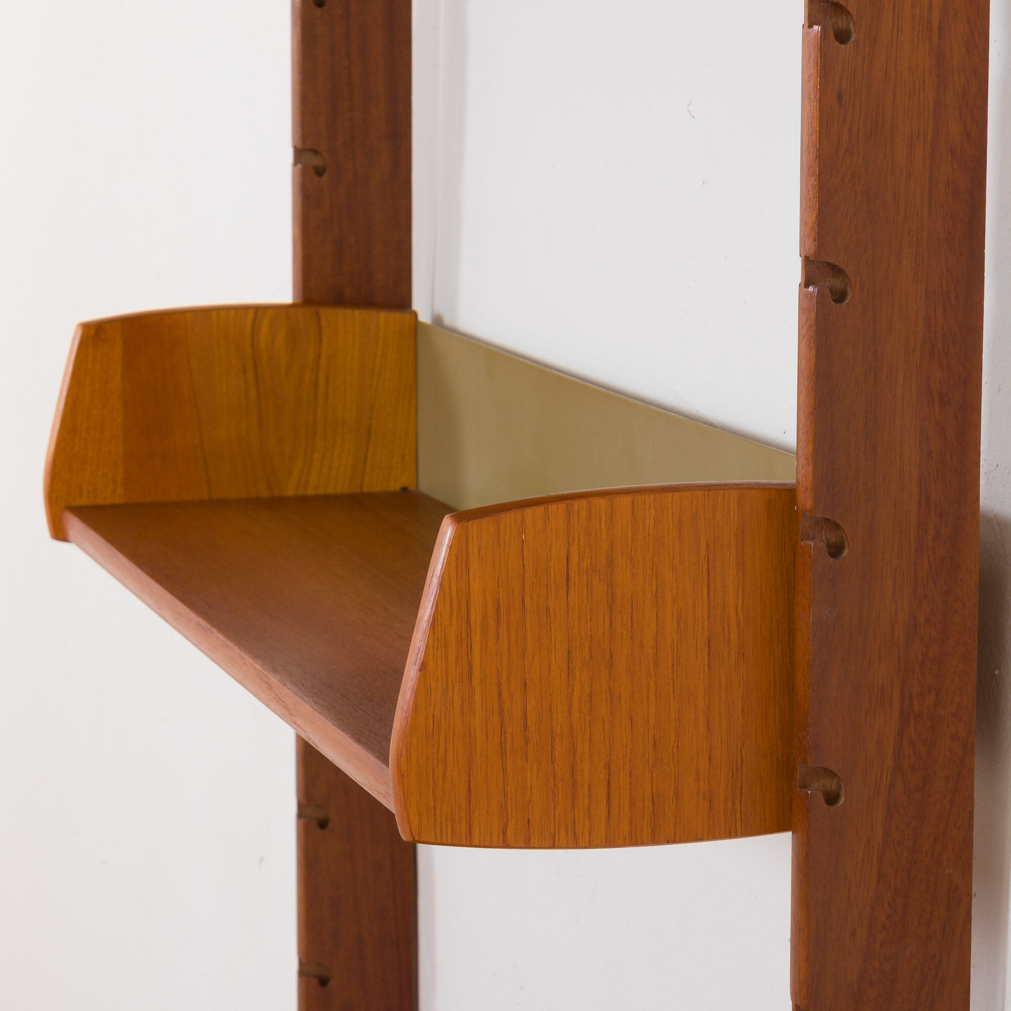 Norwegian free standing wall unit in teak by Torbjorn Afdal, 1960s