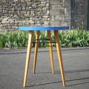 Table haricot formica et pieds compas, table bureau, table d'appoint, table vintage, 60's