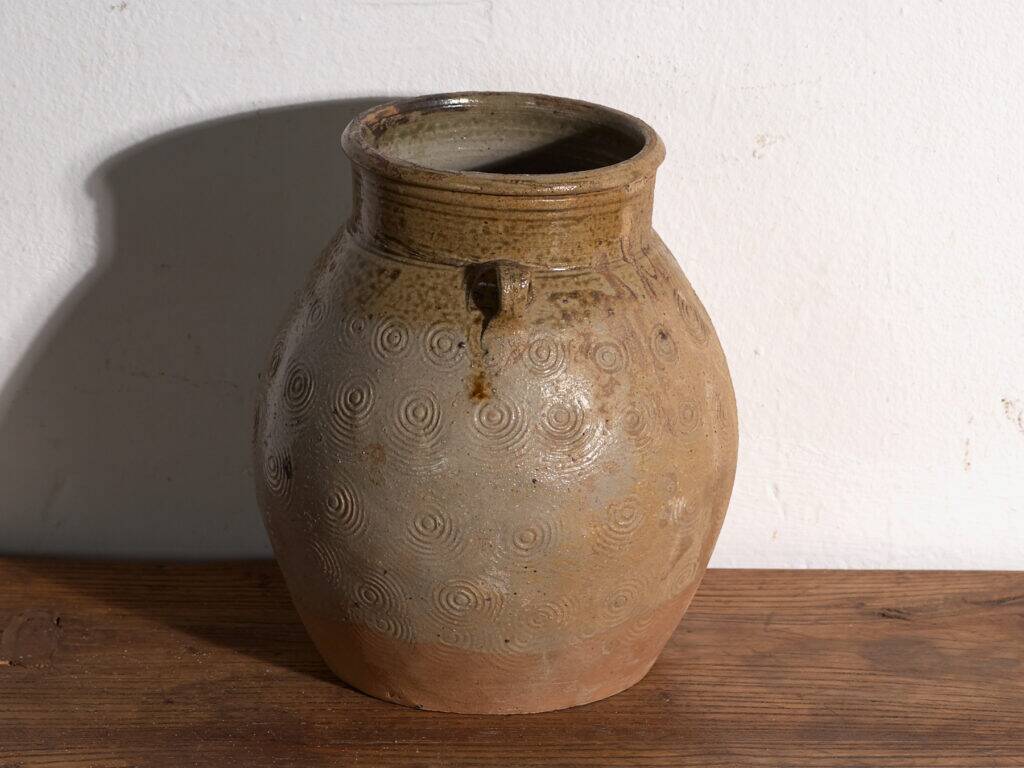 Vase ancien chinois en grès émaillé – Chine, vers 1900