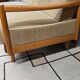 Stella vintage Scandinavian convertible sofa in beech – 1970s
