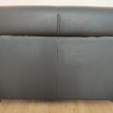Post-modern adjustable leather armchair “Negresco” by Bernard Massot, signed