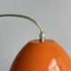 Vintage 70s pendant light in orange metal, Space Age design