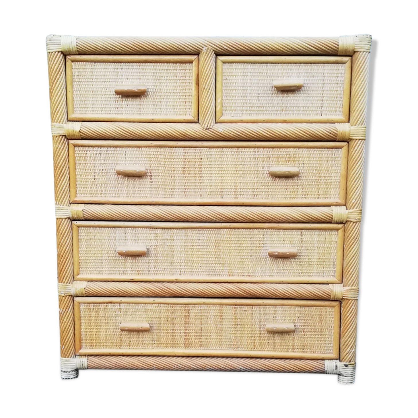 Rattan dresser 1980