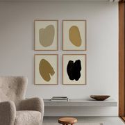 4 abstract giclee prints, set of four, A3