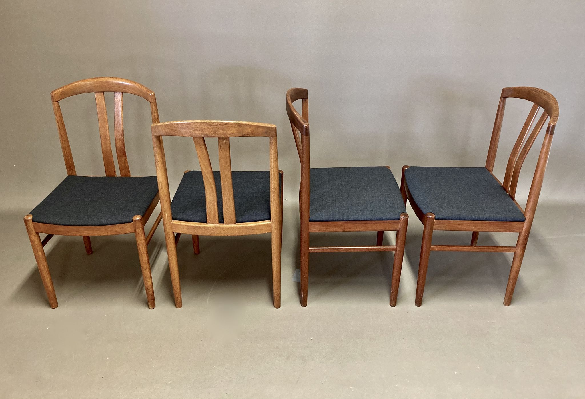 Set of 4 scandinavian chairs teak stamp Johansson Sweden 1950