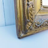 Mirror style Louis Philippe vintage gilded wood