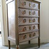 5-drawer art deco chiffonnier, from the 1930s