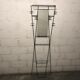 Wall coat rack l vintage metal mirror with 6 hooks