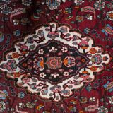 Handmade vintage Persian style Mahal rug 142cm x 204cm 1950s