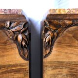 Pair of Art Deco bedside furniture