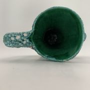 Vase vintage en céramique de vallauris, émail « fat lava » années 1960