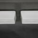 1970s Pair of Milky Glass Square Ceiling Lights, Czechoslovakia