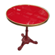 Table bistrot ronde rouge