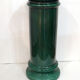 Column plant in green faience, mid twentieth