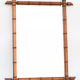 Miroir en bois imitation bambou 91x66 cm