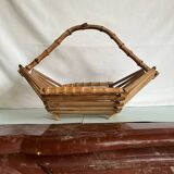 Vintage bamboo basket from the 60s