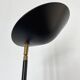 Vintage halogen floor lamp in black lacquered metal and brass ball joint