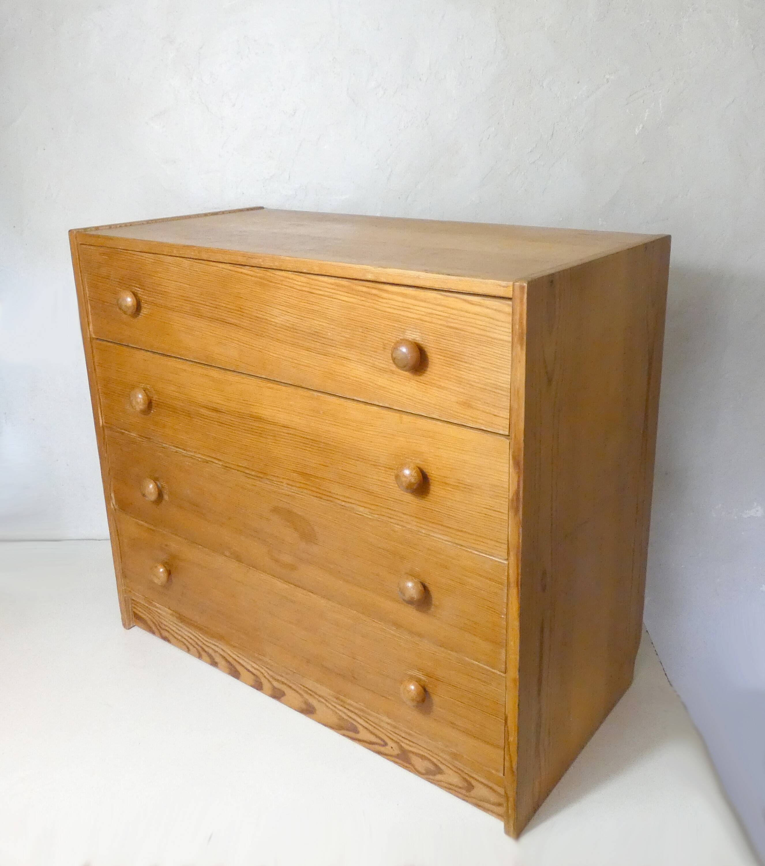 old vintage wooden chest of drawers GDR