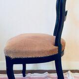 Chair Louis Philippe velvet rose